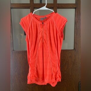 Athleta Vibrant Orange Short Sleeve Top